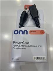 Onn Power Cord Universal With 3 Pin Connector New